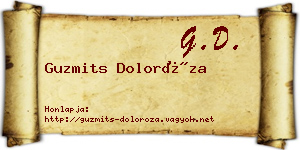 Guzmits Doloróza névjegykártya